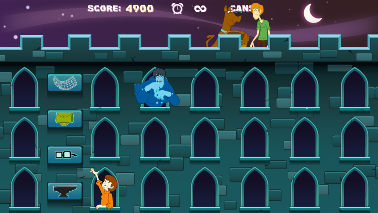 Scooby Doo Castle Hassle Game Screenshot.