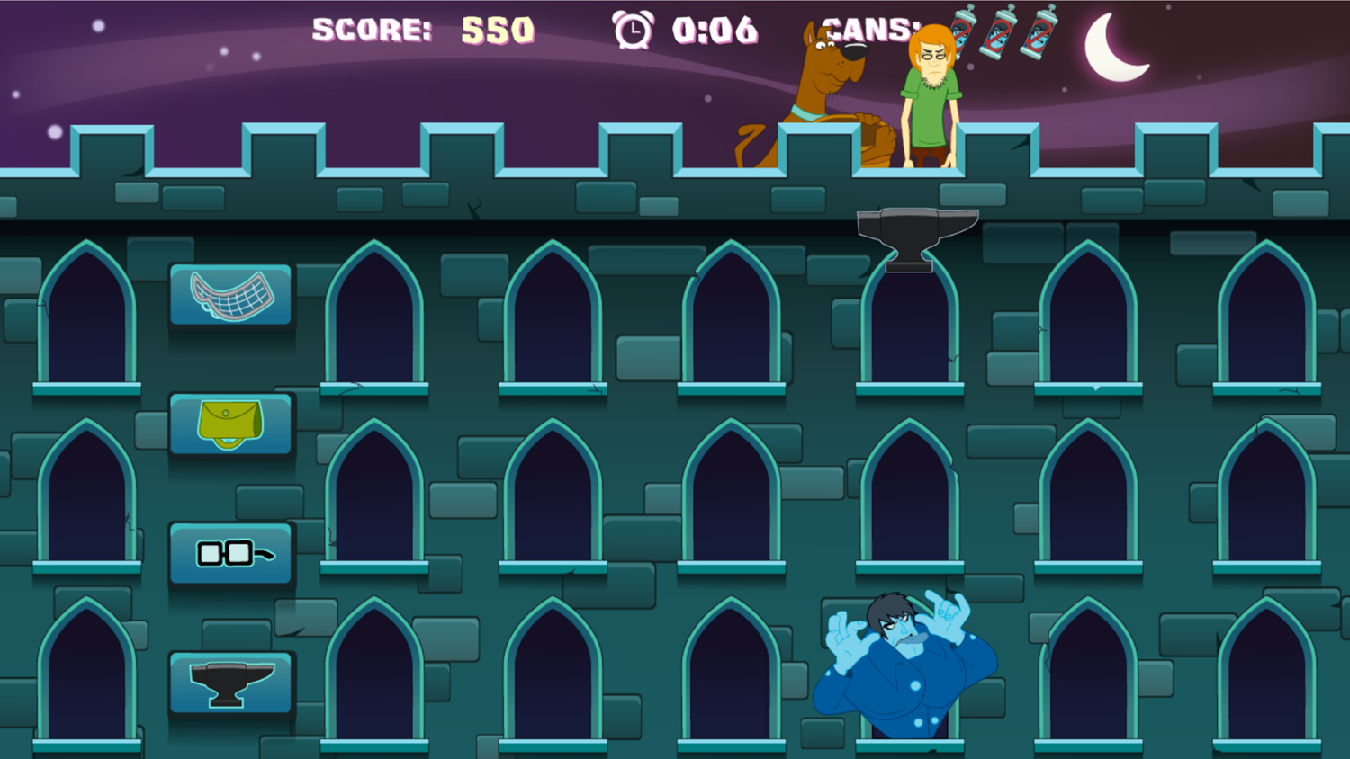 Scooby Doo Castle Hassle Hitting Ghost Screenshot.