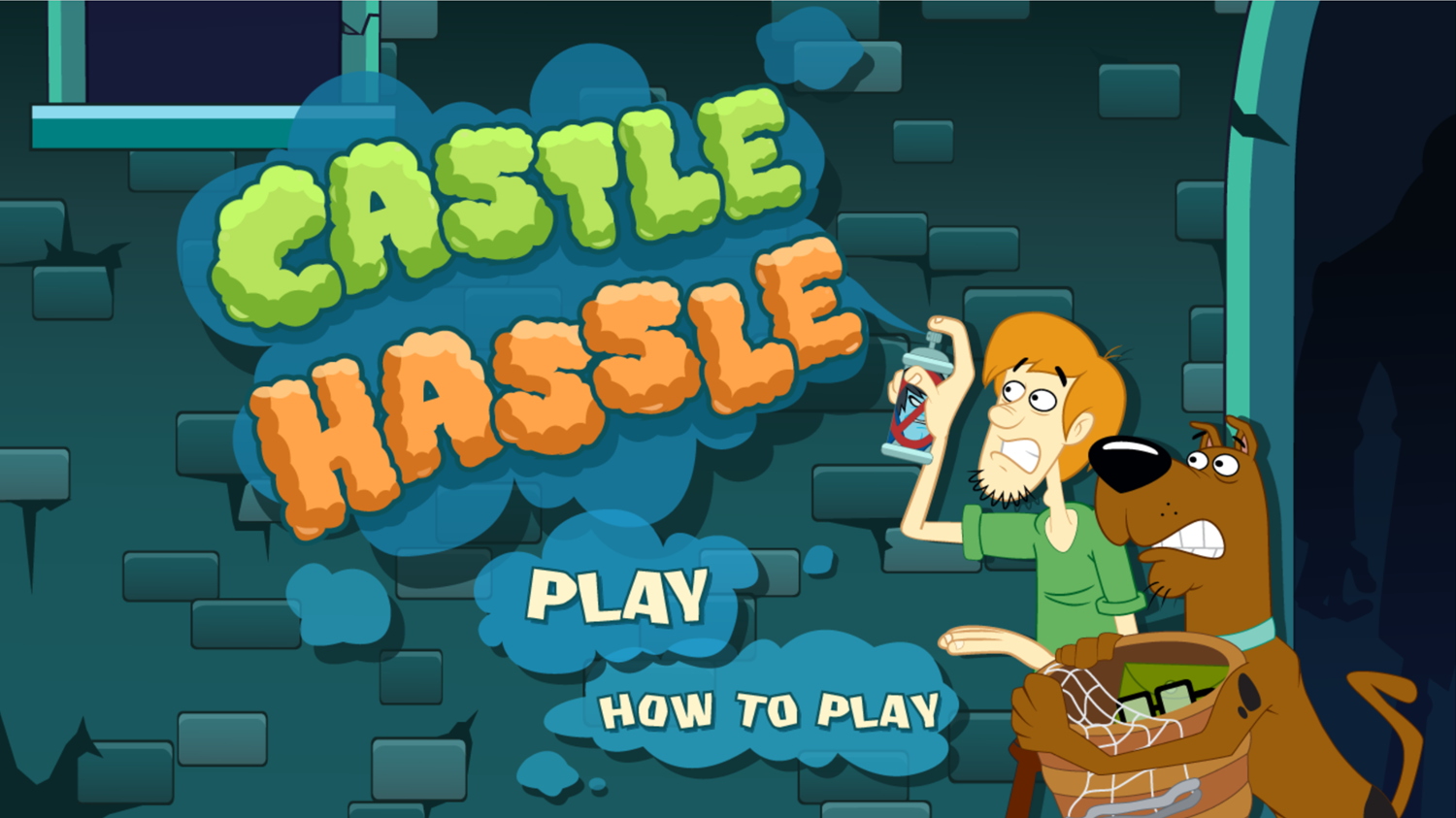 Scooby Doo Castle Hassle Welcome Screen Screenshot.