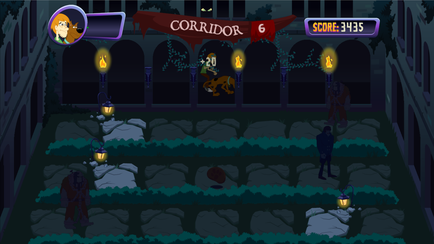 Scooby Doo Creepy Corridors Gameplay Screenshot.