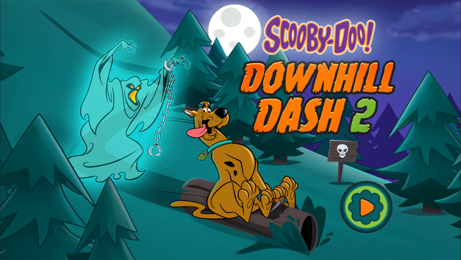 Scooby Doo Downhill Dash 2 Welcome Screen Screenshot.