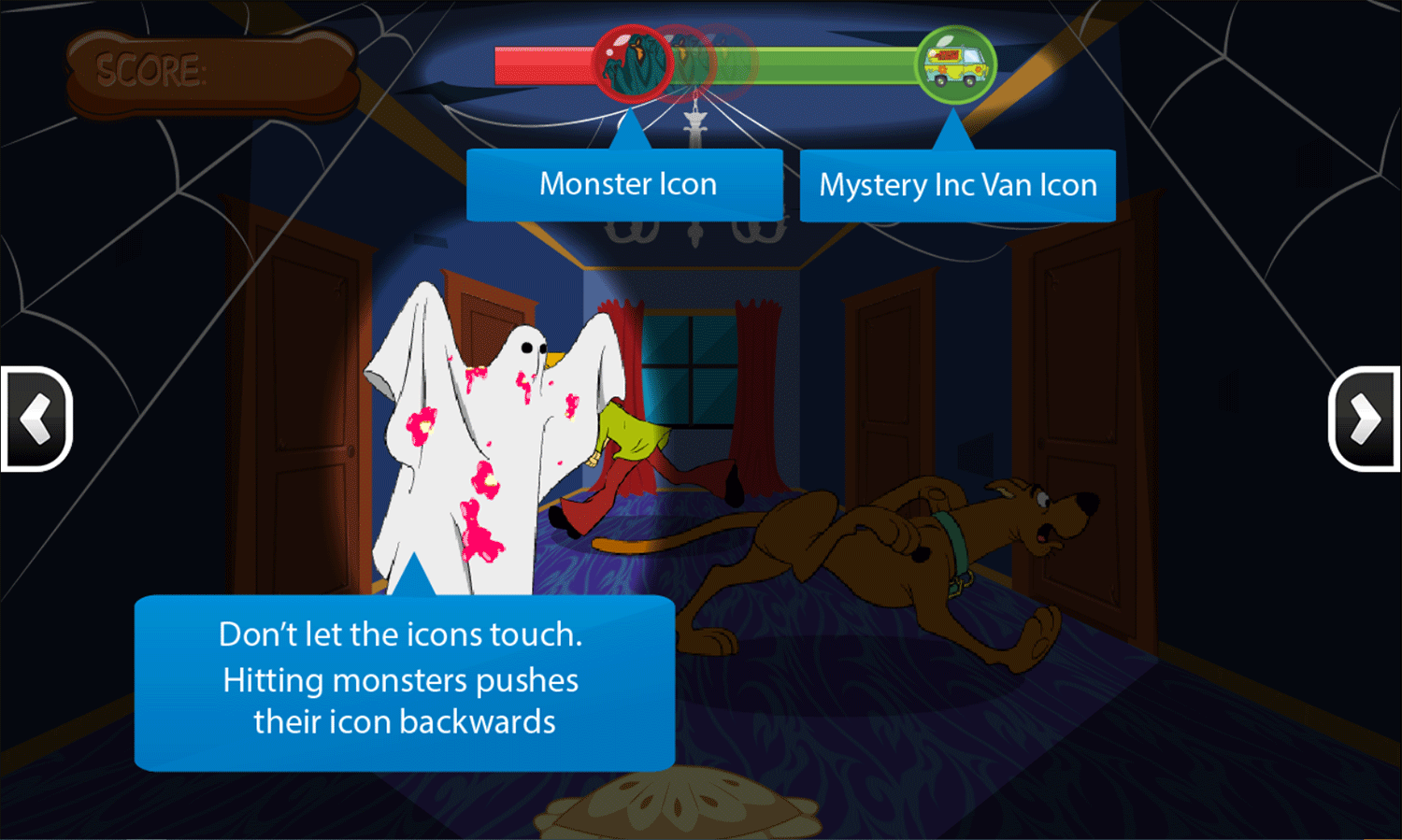 Scooby Doo Hallway Mayhem Instructions Screenshot.