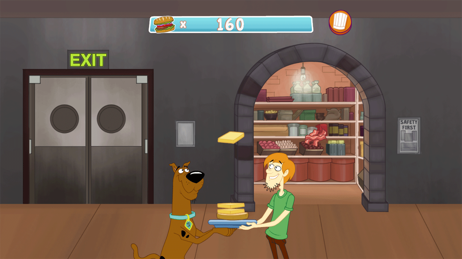 Scooby Doo Sandwich Stack Game Screenshot.