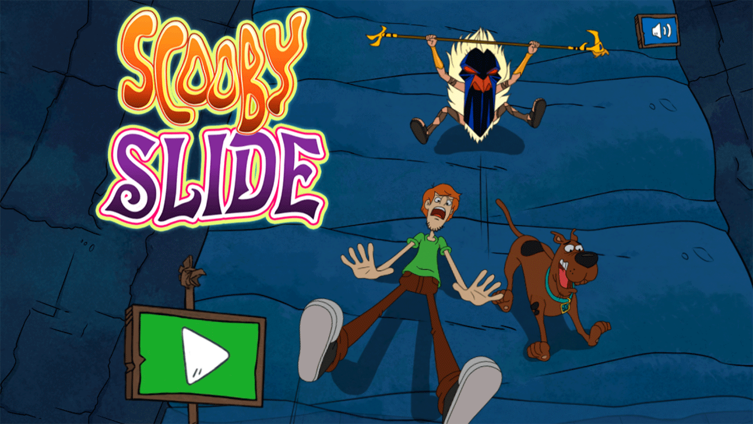 Scooby Doo Slide Welcome Screen Screenshot.