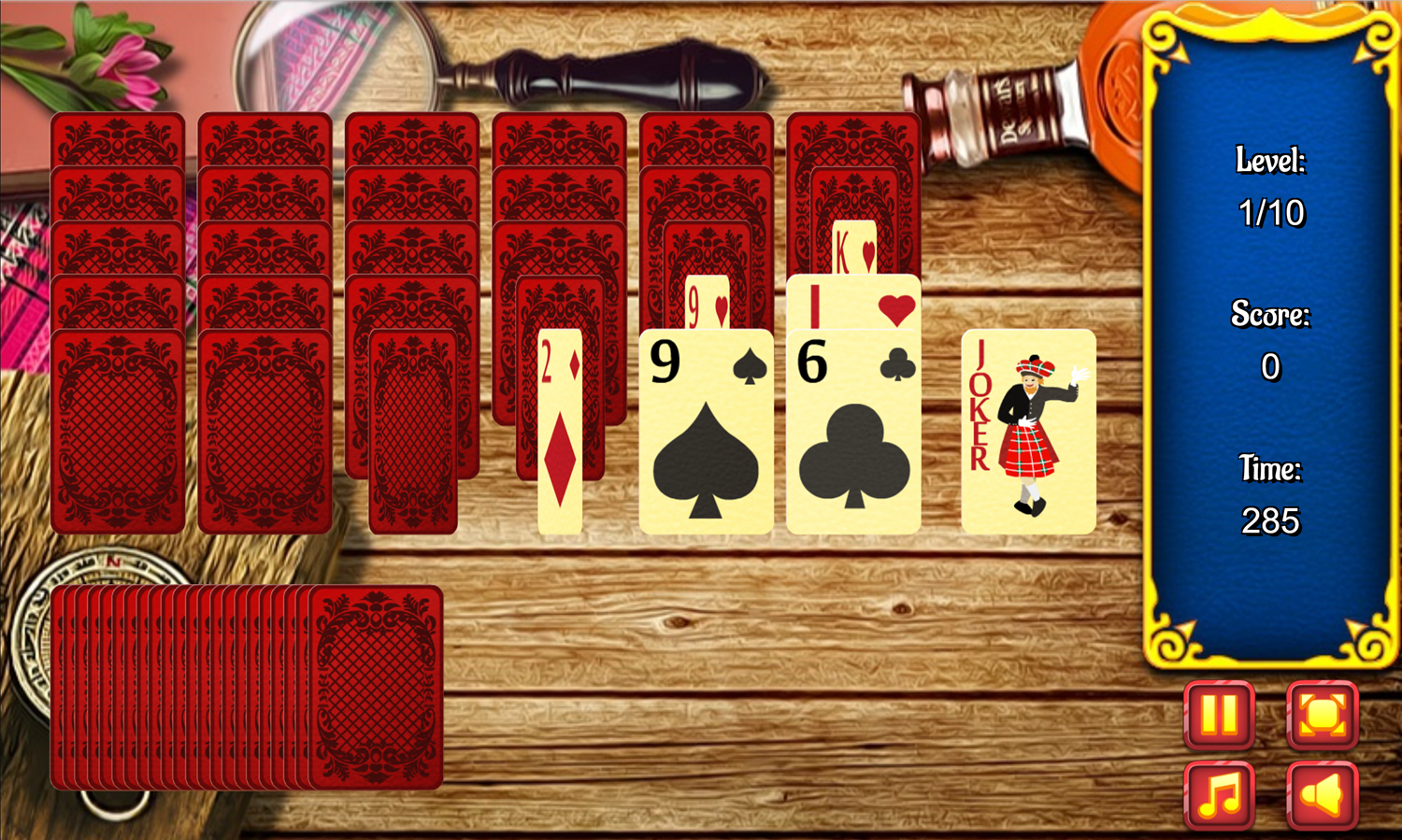 Scottish Solitaire Game Dealing Screenshot.