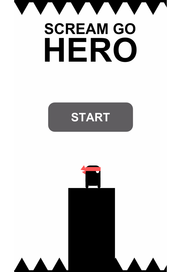 Scream Go Hero Welcome Screen Screenshot.