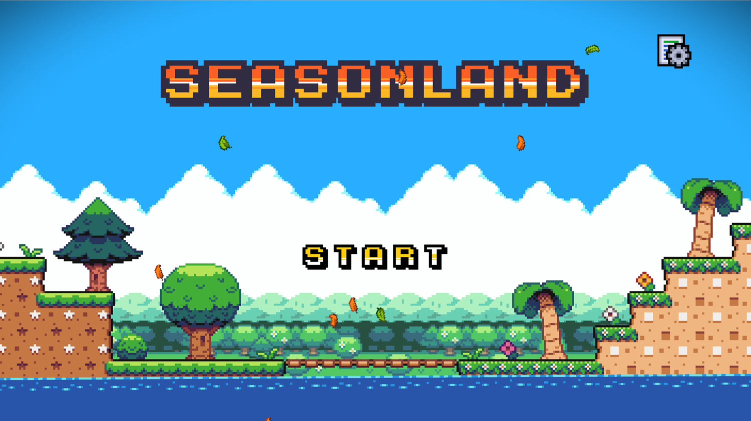 Seasonland Welcome Screen Screenshot.