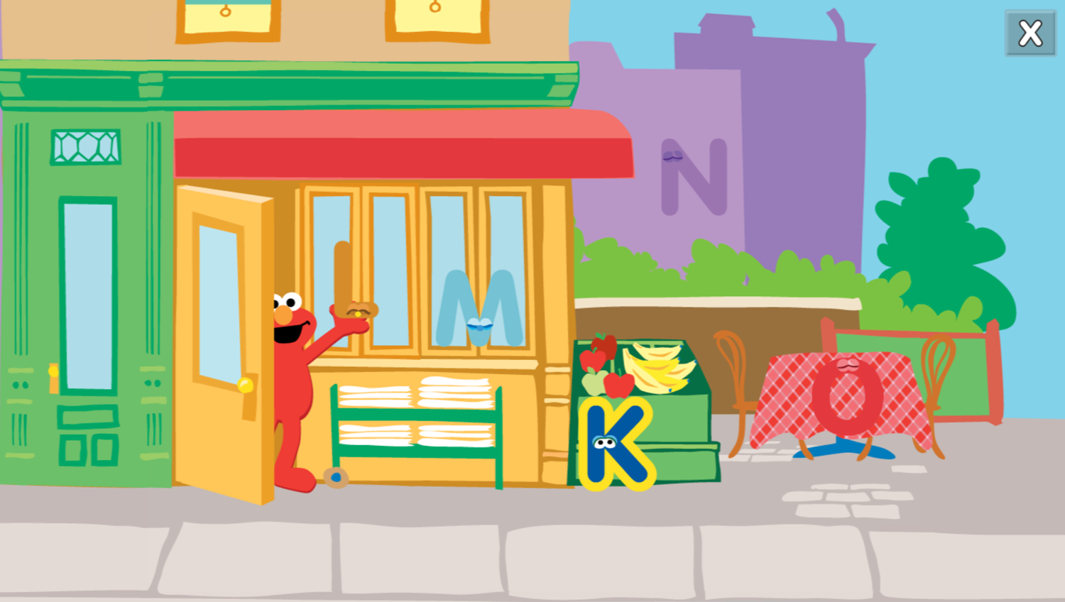 Sesame Street Alphabet Hunt Game Find First Letter Screenshot.