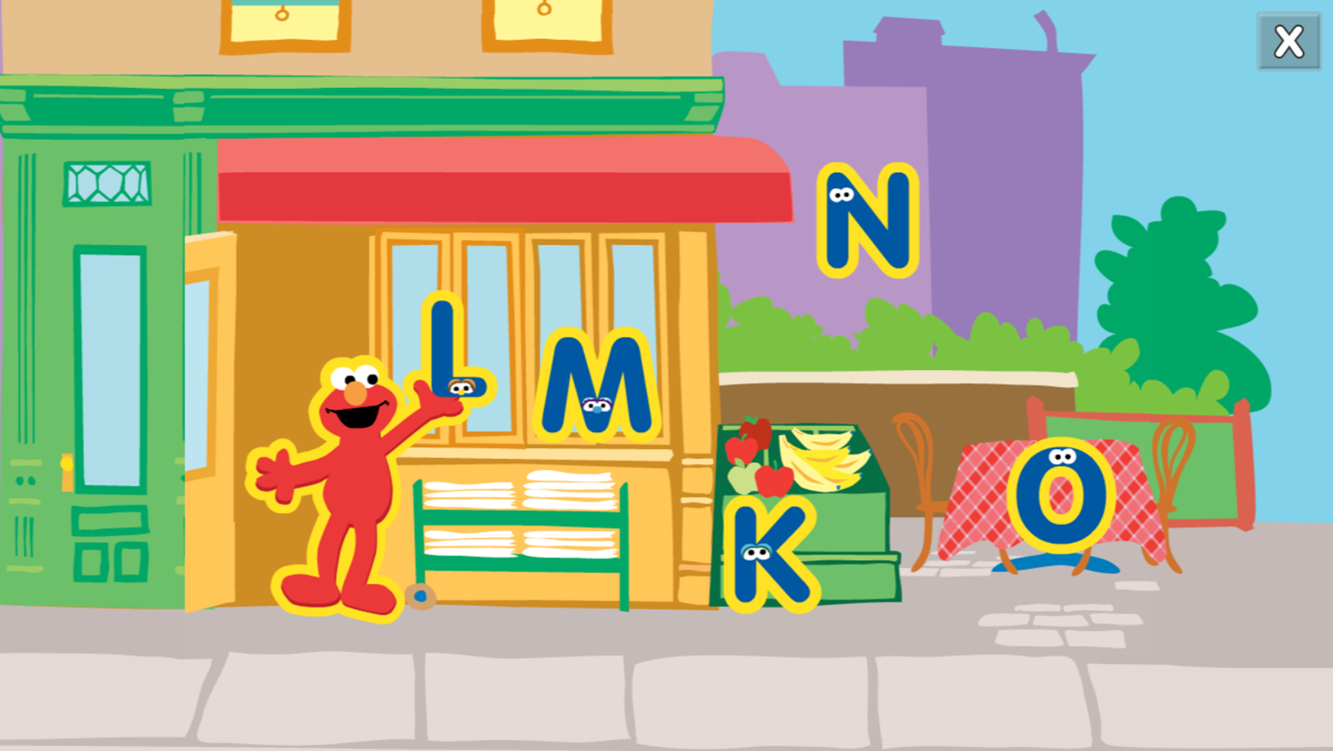 Sesame Street Alphabet Hunt Game Level Complete Screenshot.