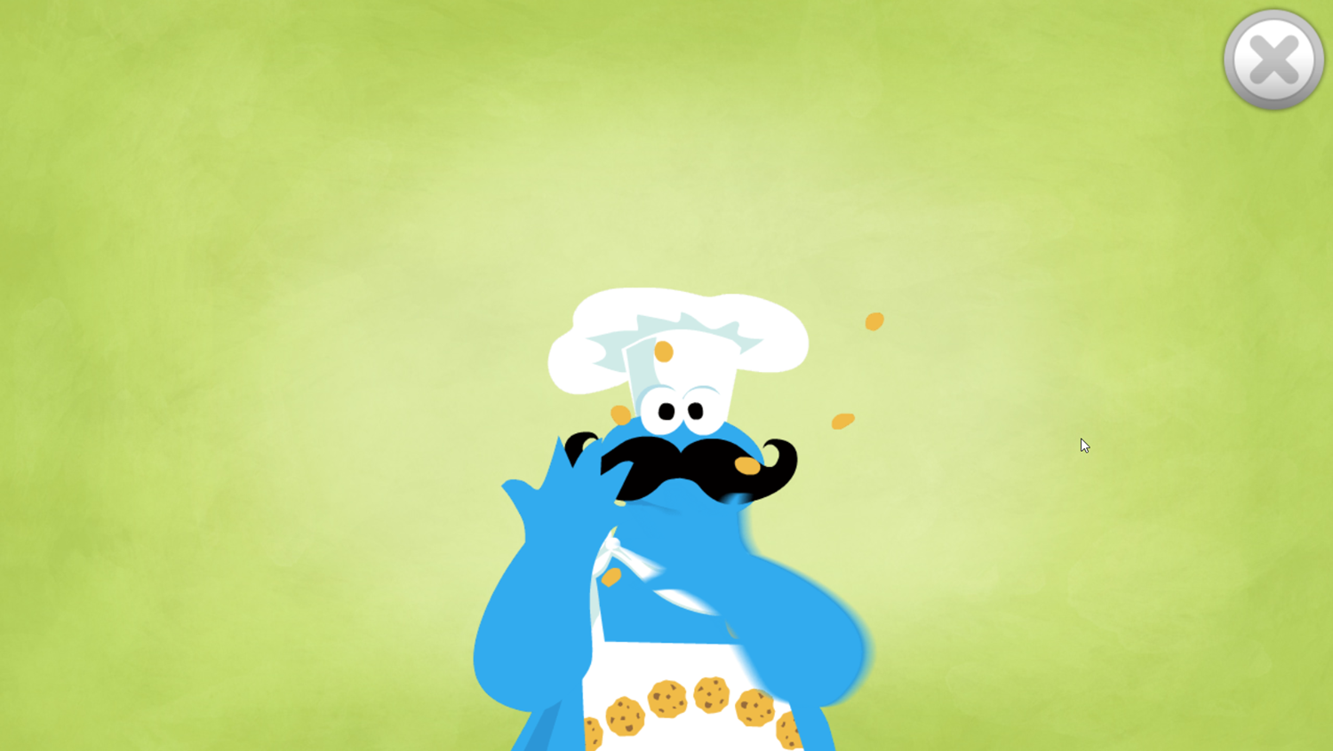 Sesame Street Cooking With Cookie Game Complete Screenshot.