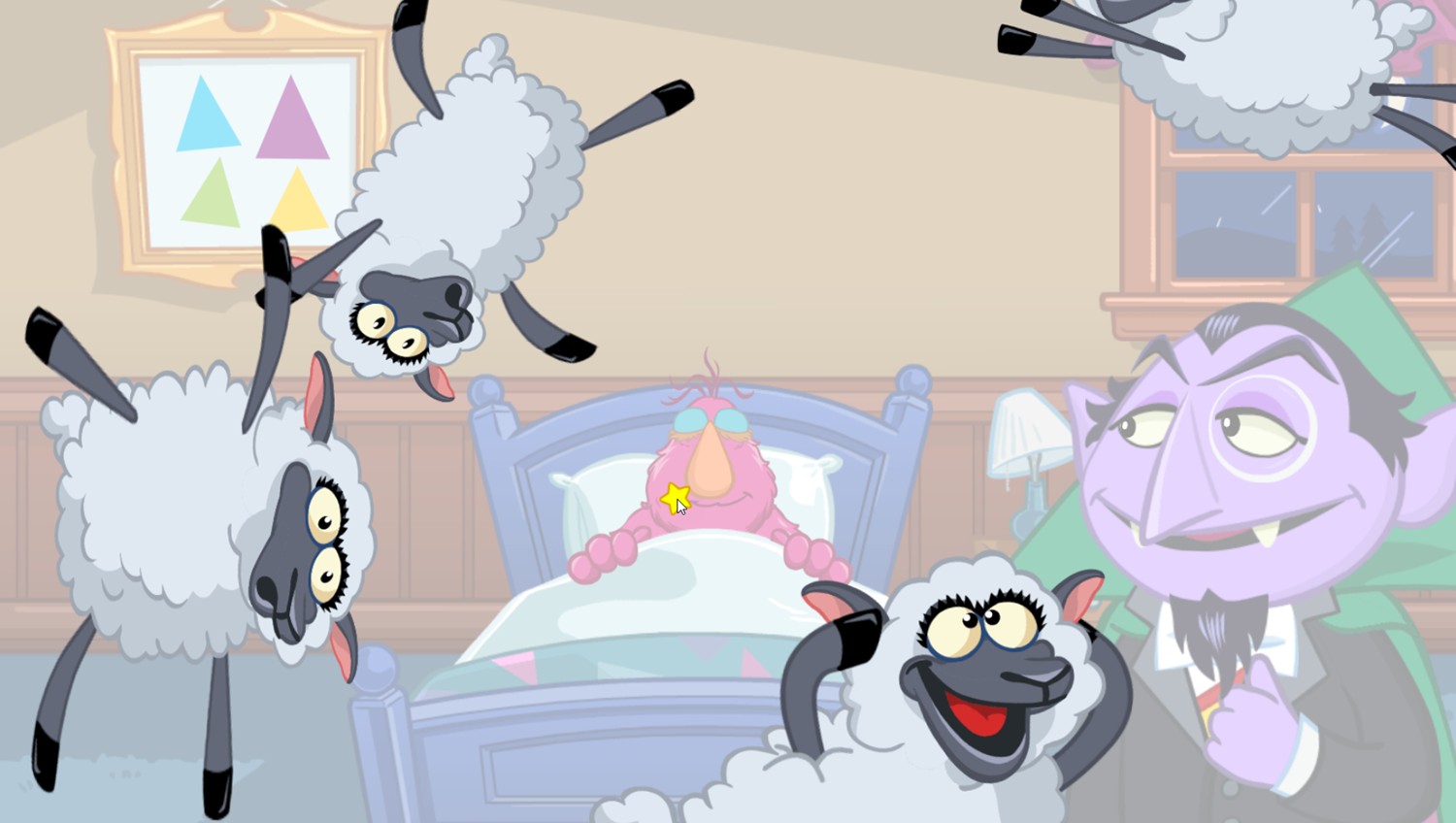 Sesame Street Count Me To Sheep Game Stage Complete Screenshot.