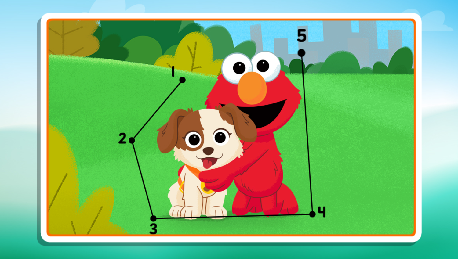 Sesame Street Furry Friends Forever Connect the Dots Game Level Complete Screenshot.