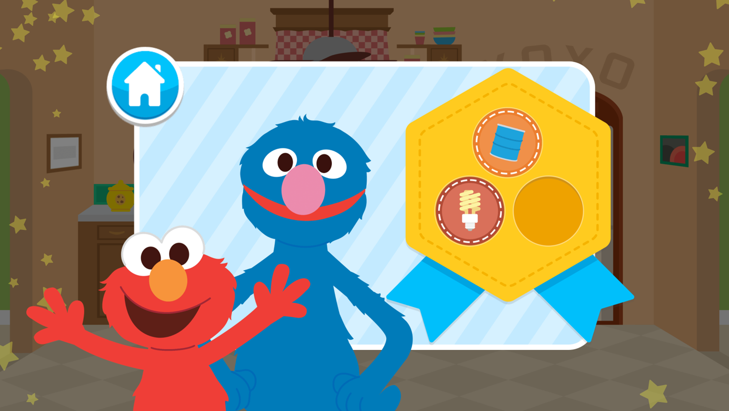 Sesame Street Go Green Game Saving Energy Complete Screenshot.