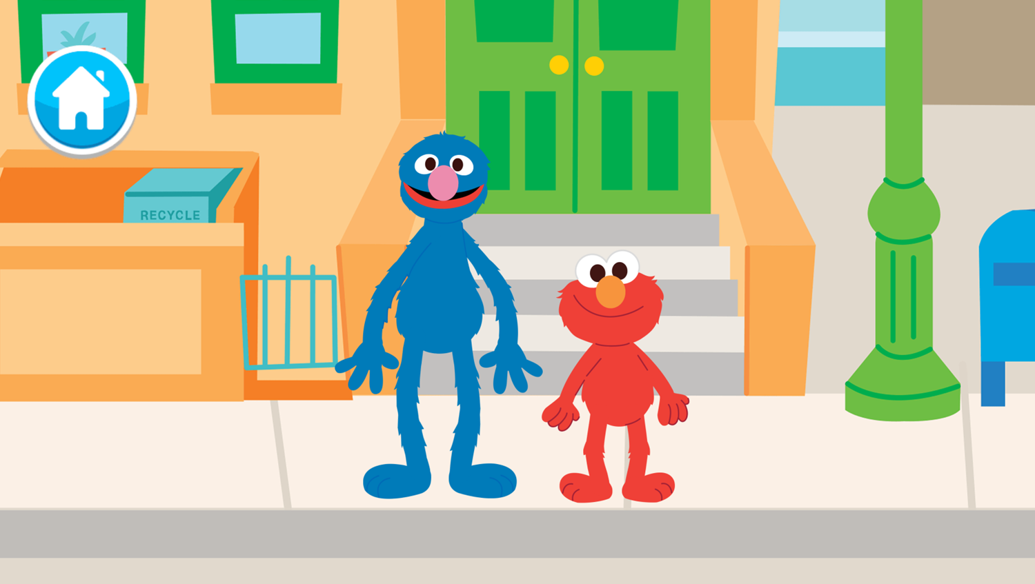 Sesame Street Go Green Game Saving Energy Intro Screenshot.