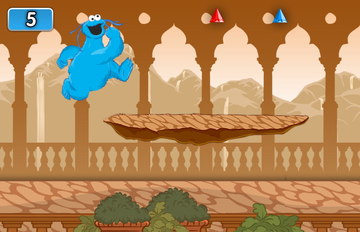 Sesame Street Lord of the Crumbs Game Play Screenshot.