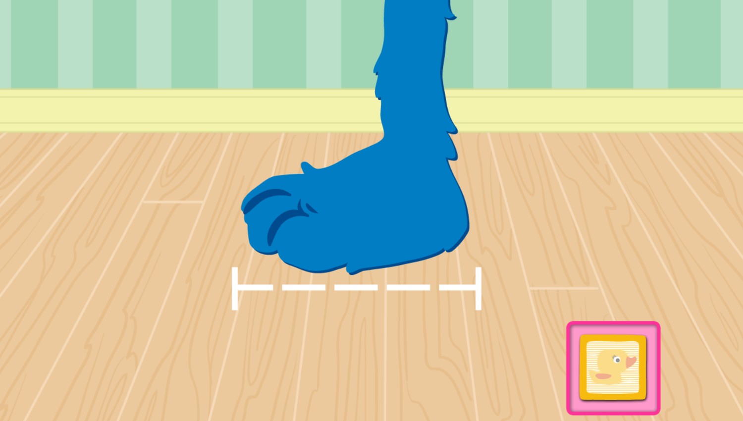 Sesame Street Measure That Foot Game Start Screenshot.