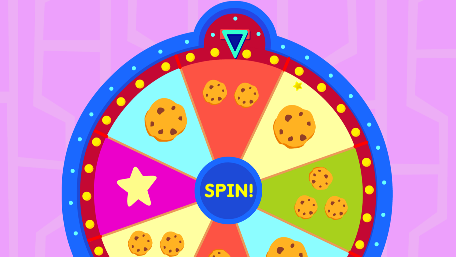 Sesame Street Show Me The Cookies Game Spin The Wheel Screenshot.