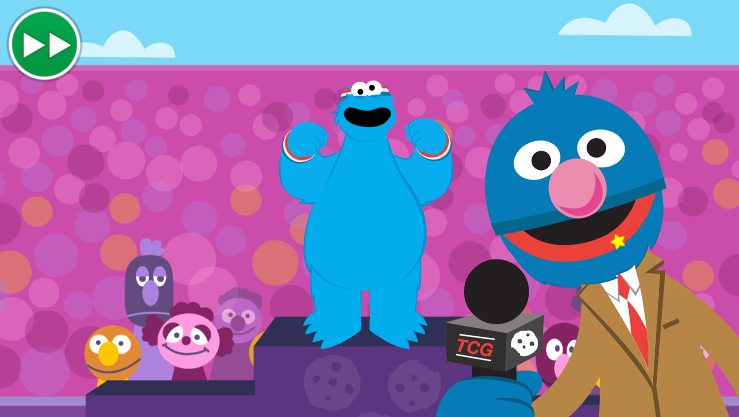 Sesame Street The Cookie Games Game Complete Screenshot.