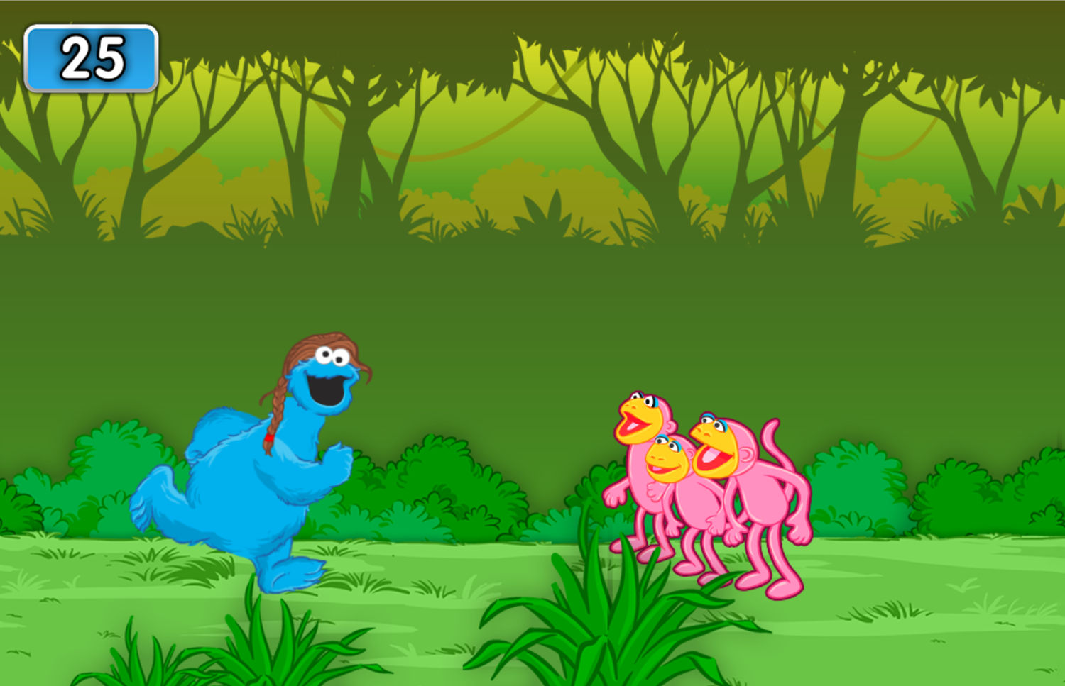 Sesame Street The Hungry Games First Level End Screenshot.