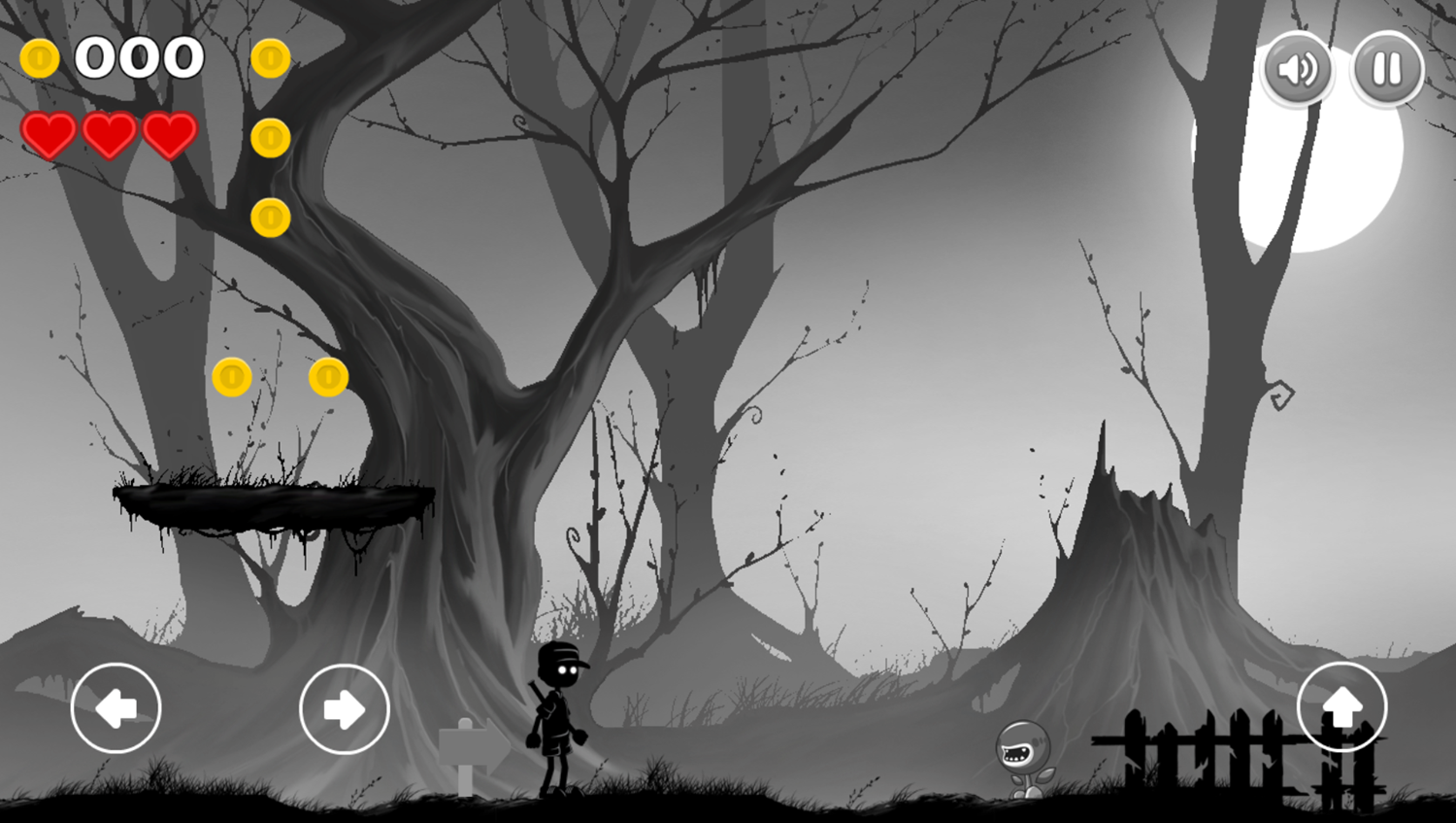 Shadow Boy Adventures Game Start Screenshot.