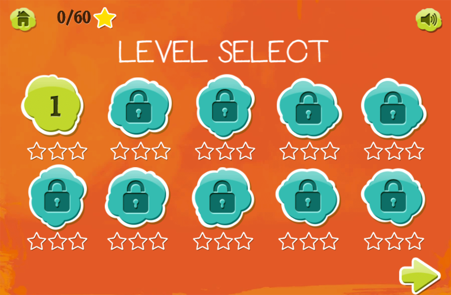 Shaun the Sheep App Hazard 2 Game Level Select Screenshot.