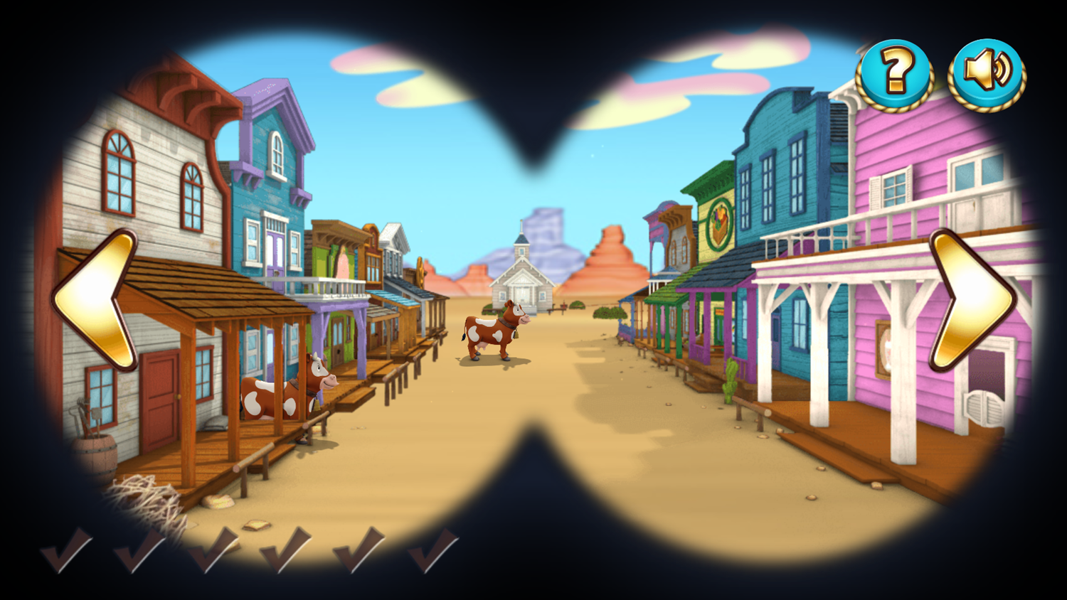 Sheriff Callie's Wild West Deputy for a Day Game Cattle Chaos Start Screenshot.