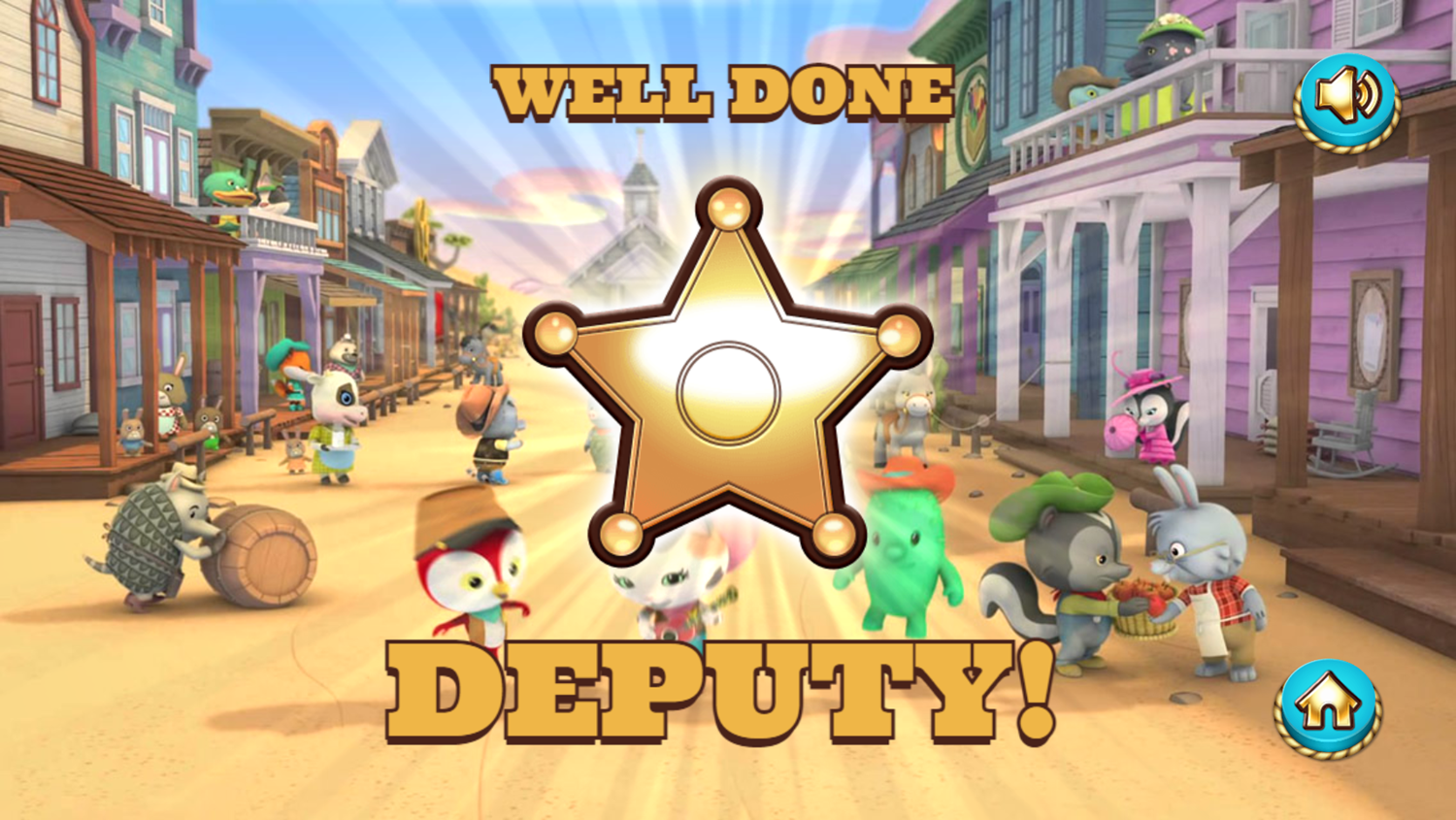 Sheriff Callie's Wild West Deputy for a Day Game Complete Screenshot.
