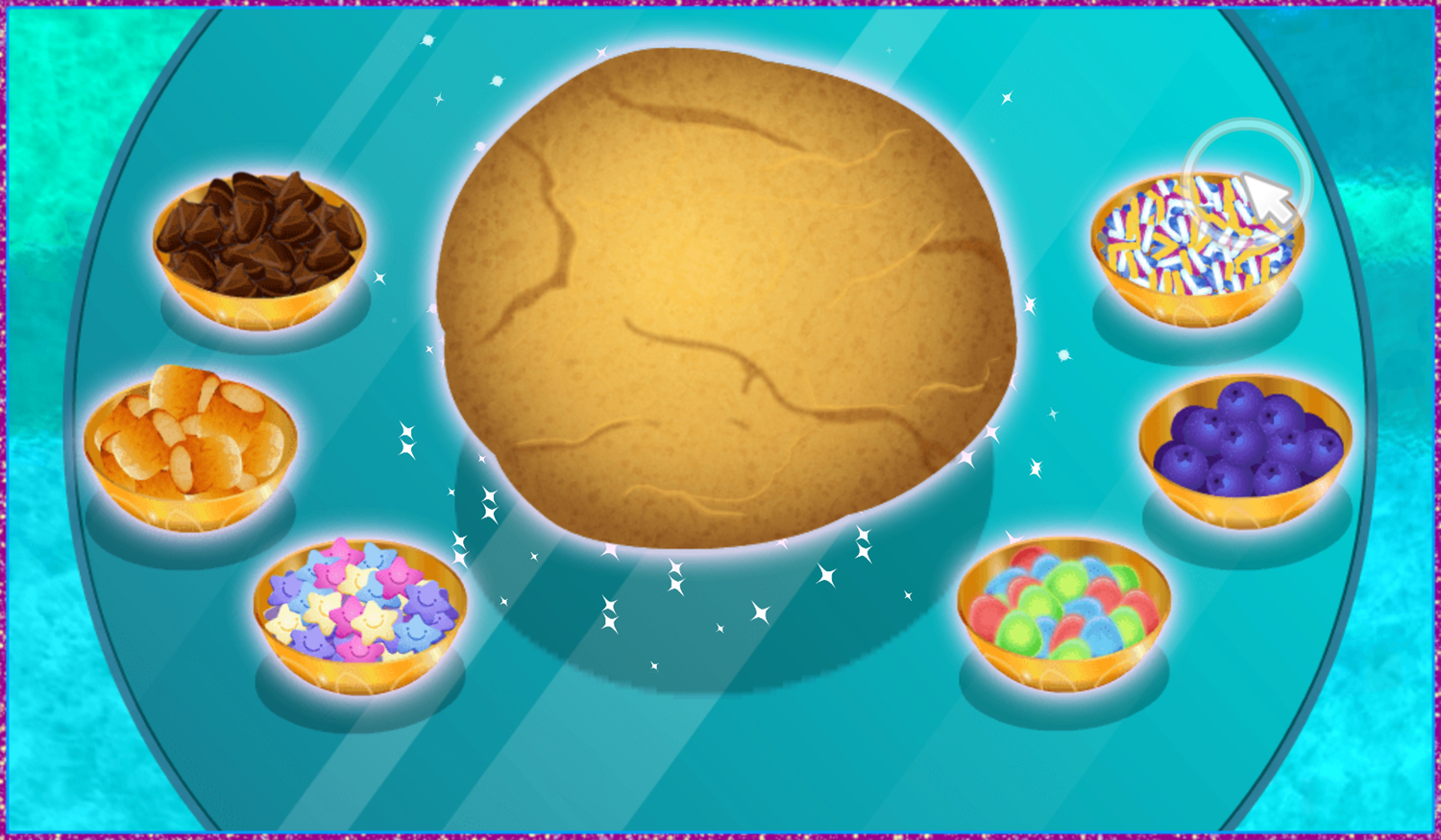 Shimmer and Shine Nazboo's Family Dragon Caper Game Designing Cookie Screenshot.