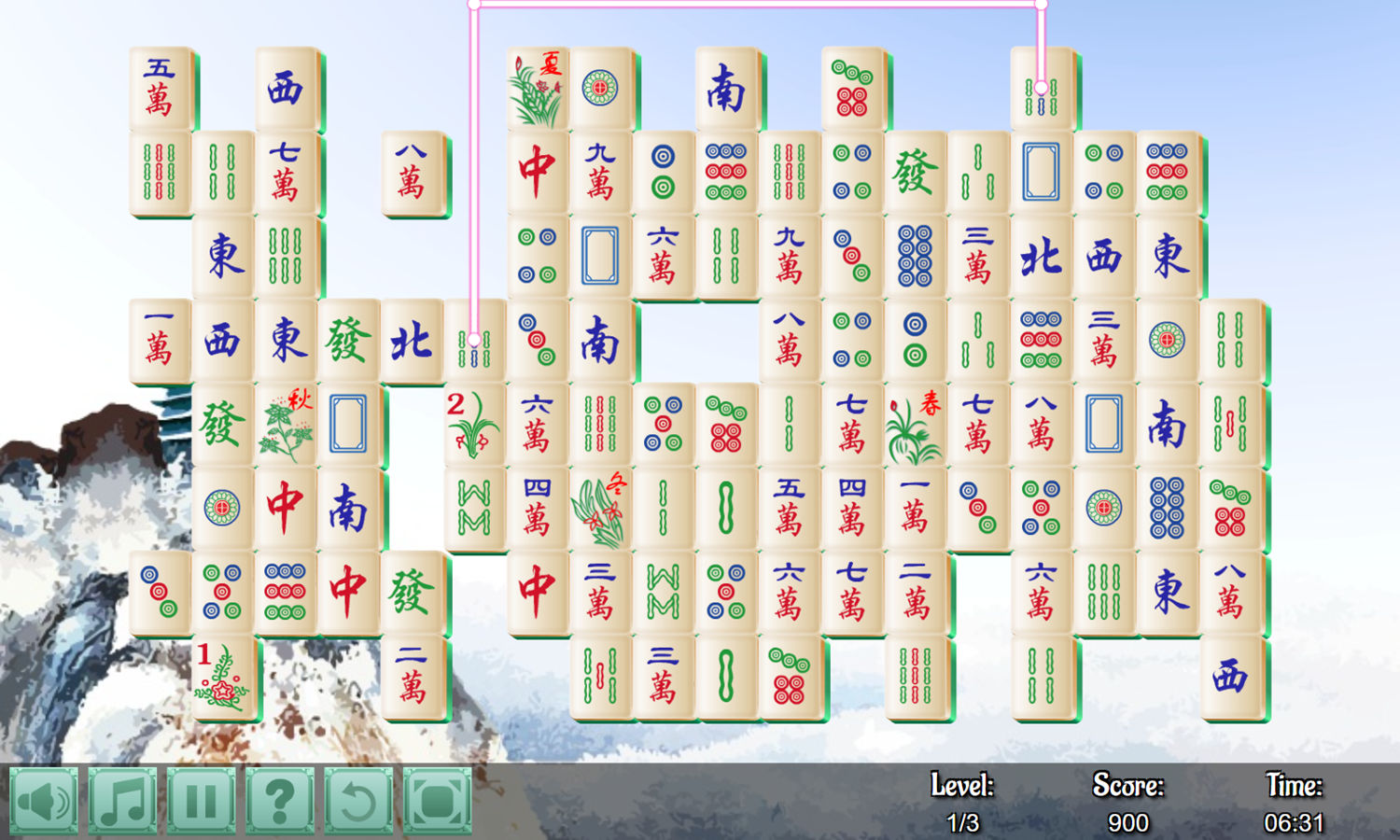 Shisen-Sho Game Play Screenshot.