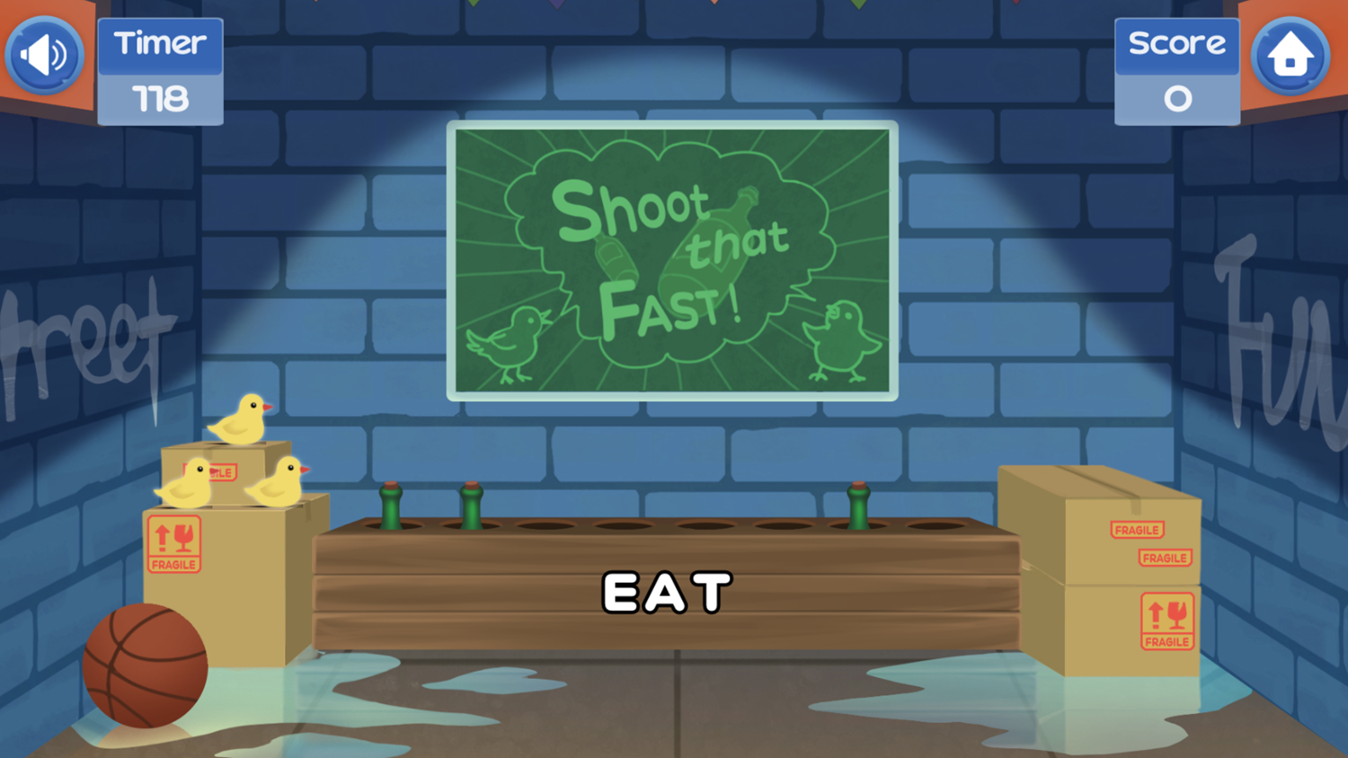 Shoot That Fast Game Start Screenshot.