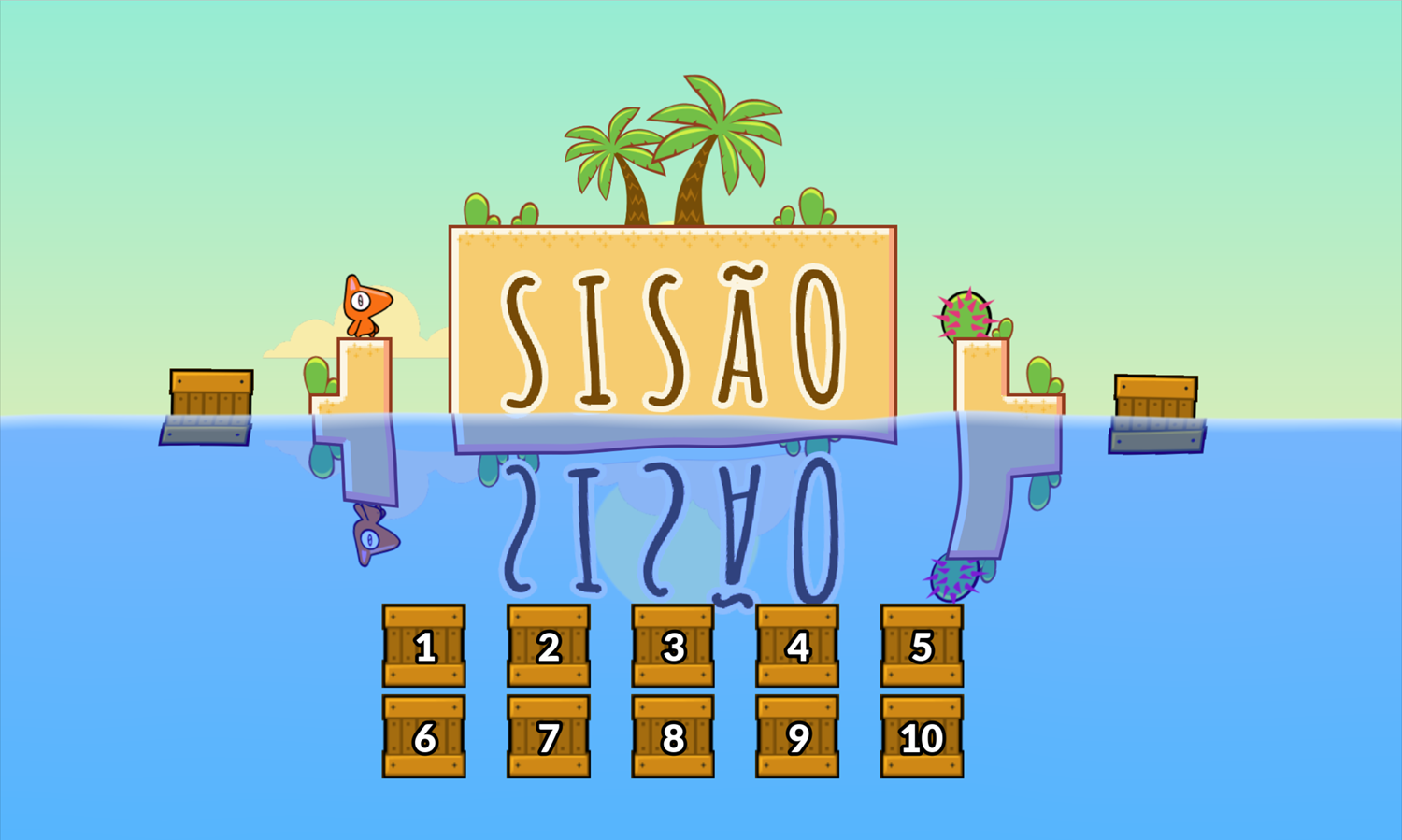 Sisao Game Welcome Screen Screenshot.