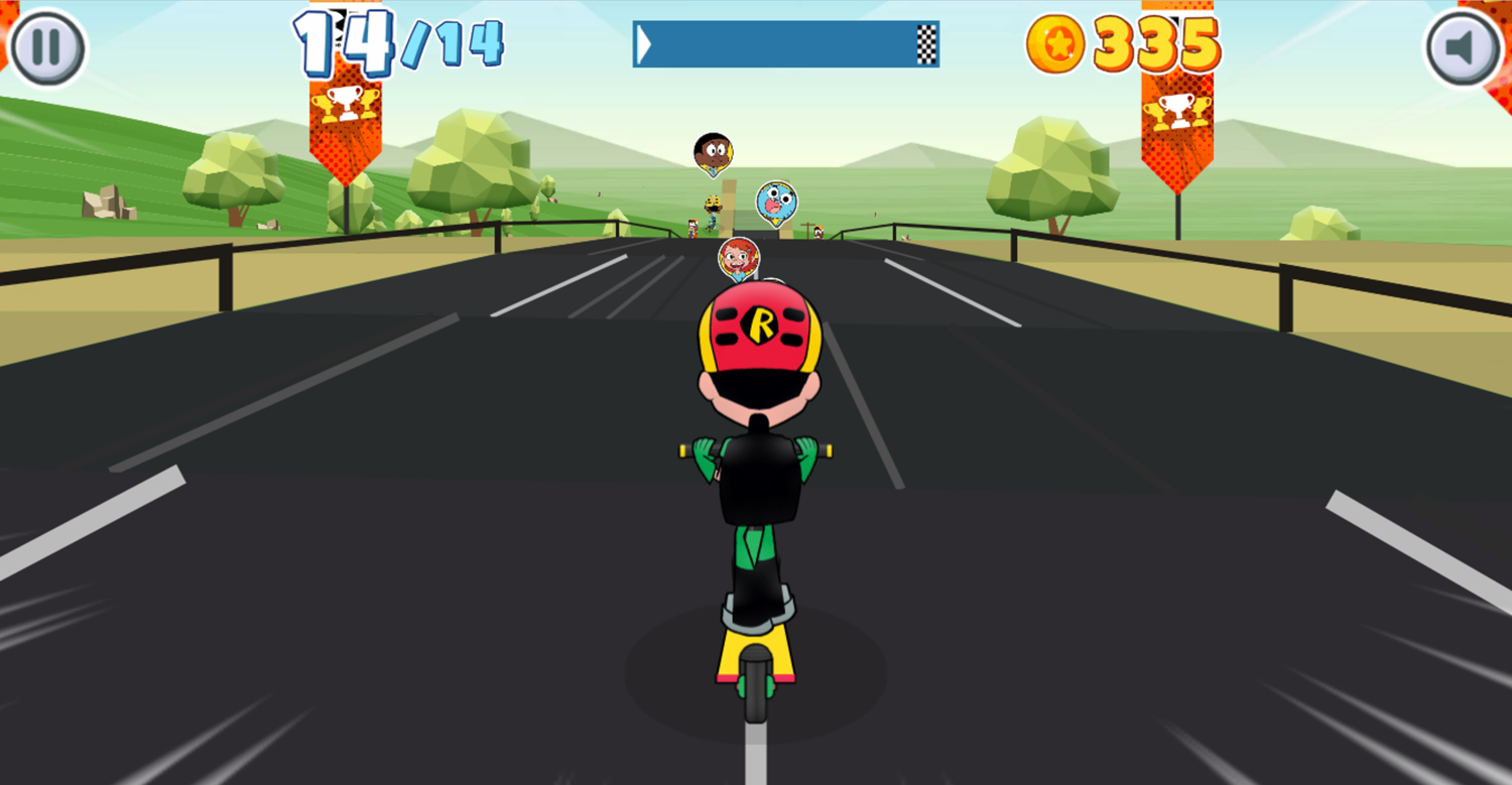 Skate Rush Game Screenshot.