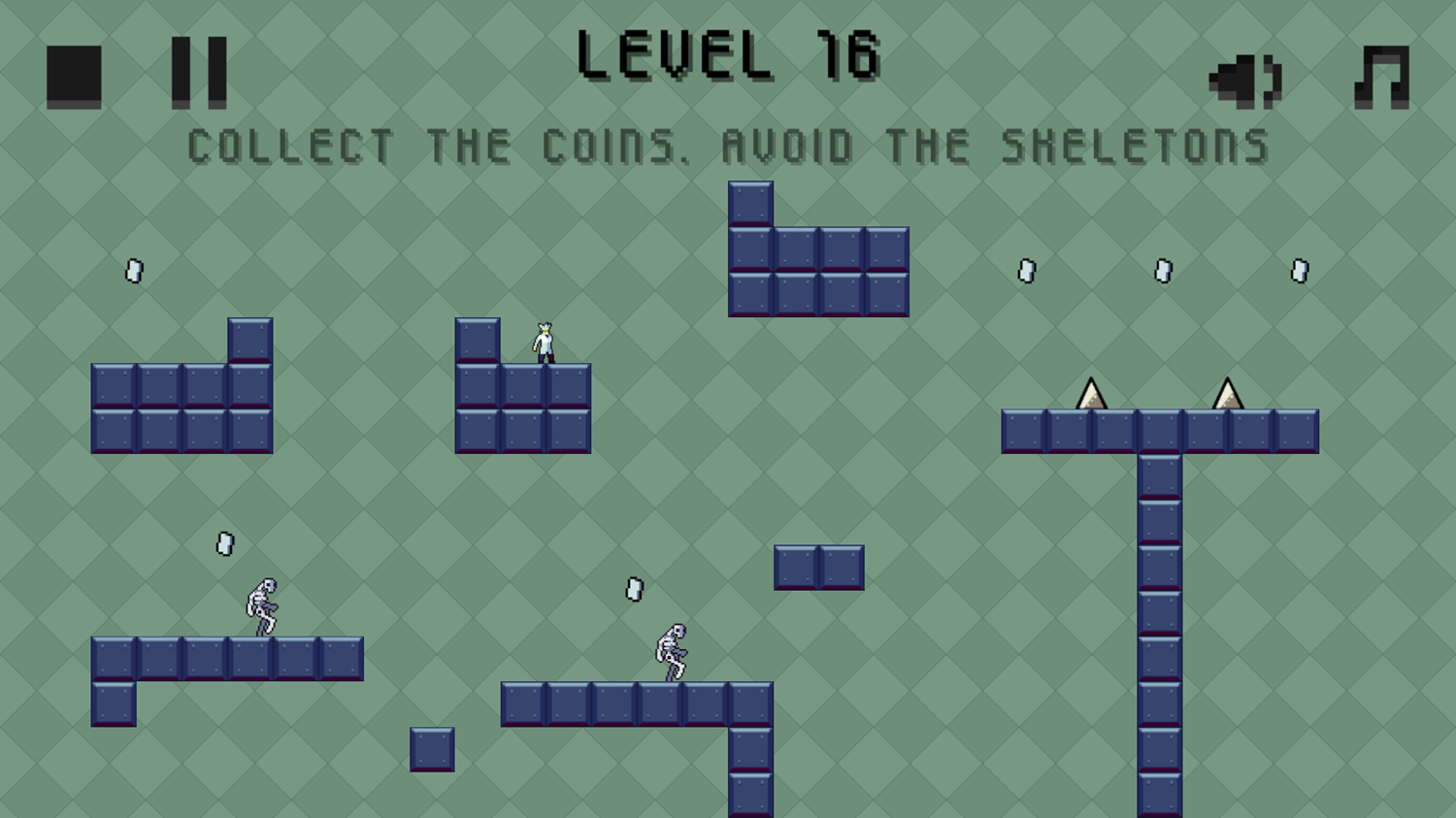 Skeleton Lab Game Level Progress Screenshot.