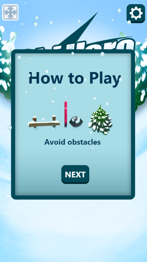 Ski Hero Game How To Play Screenshot.