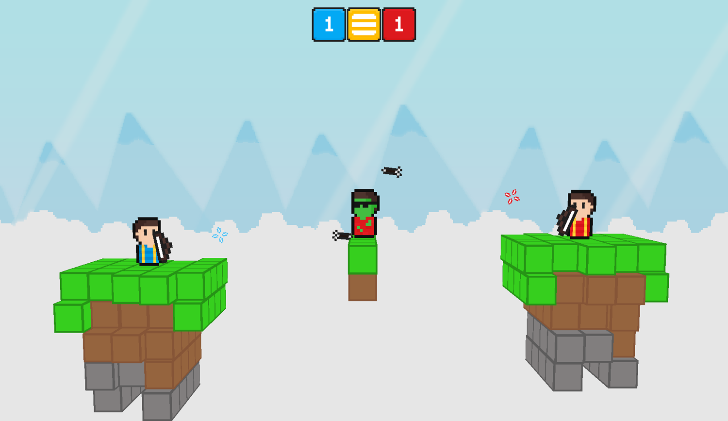 Sky Bros Game Archery Play Screenshot.