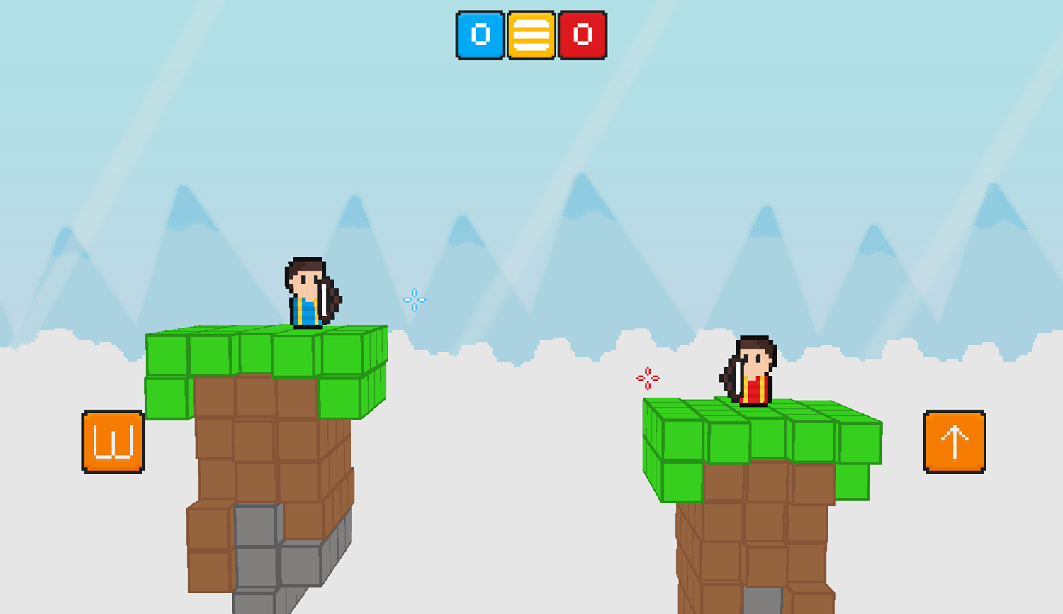 Sky Bros Game Archery Start Screenshot.