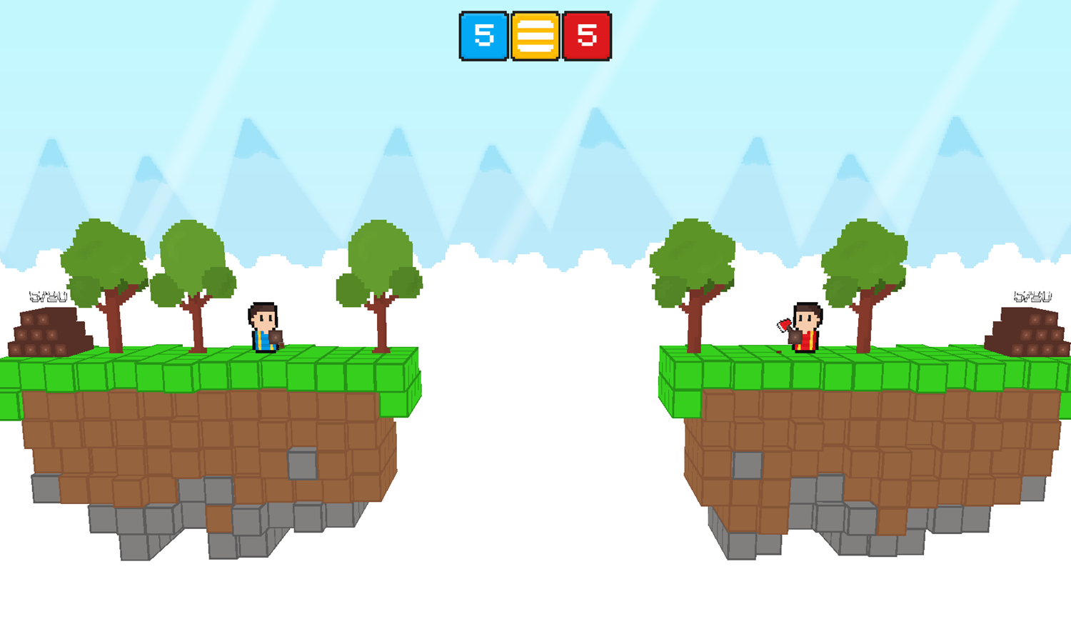 Sky Bros Game Woodcutter Play Screenshot.