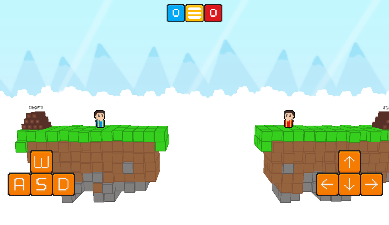 Sky Bros Game Woodcutter Start Screenshot.