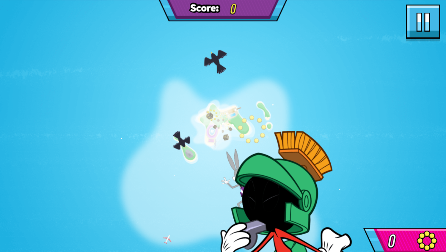 Sky Dive Game Start Screenshot.