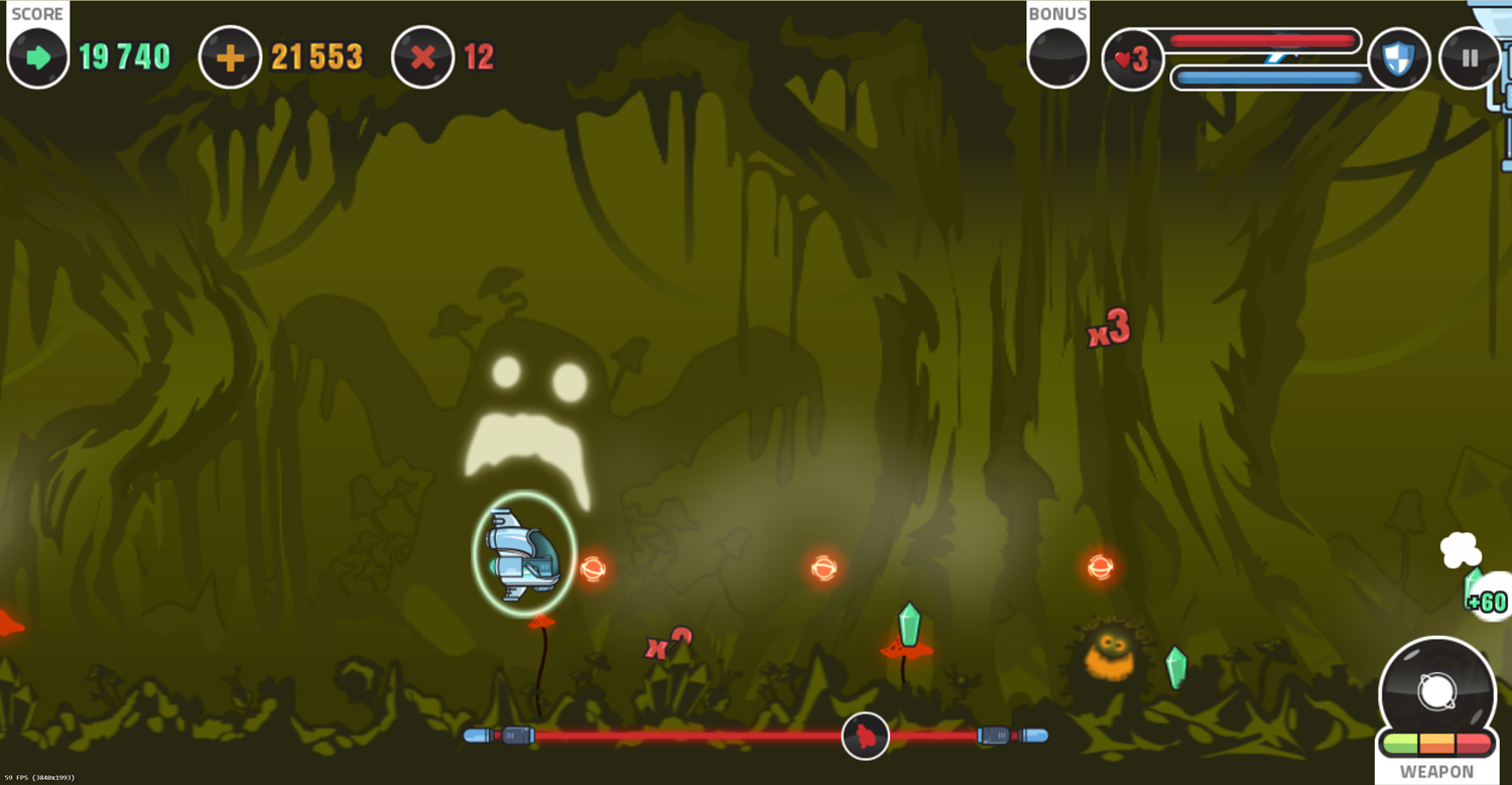 Skytte Game First Level Screenshot.