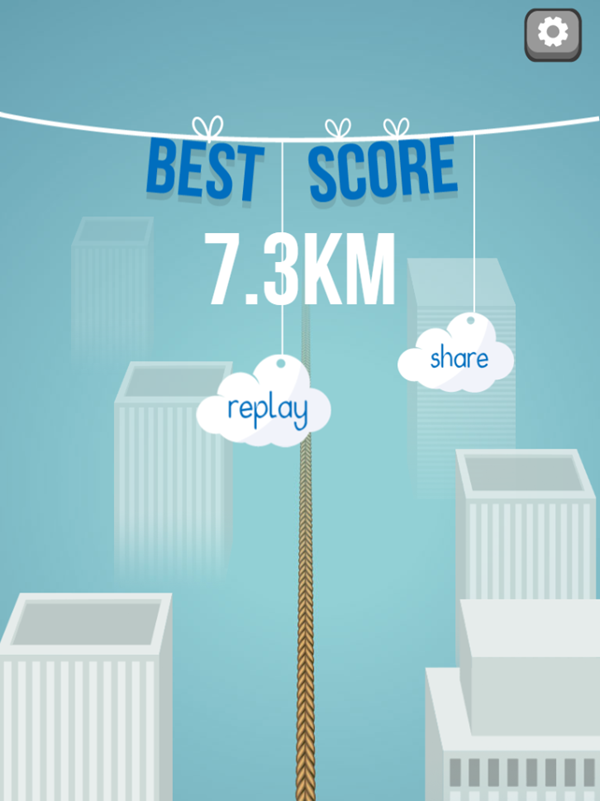 Skywire Game Best Score Screenshot.