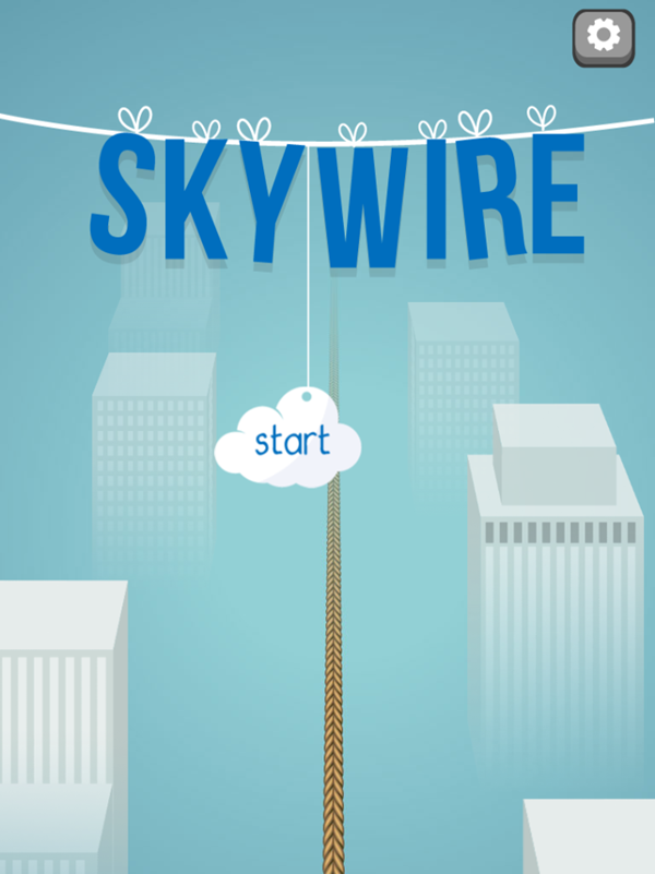 Skywire Game Welcome Screen Screenshot.