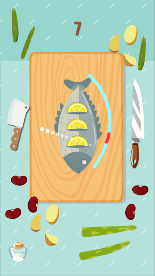 Slash Sushi Game Challenge Screenshot.