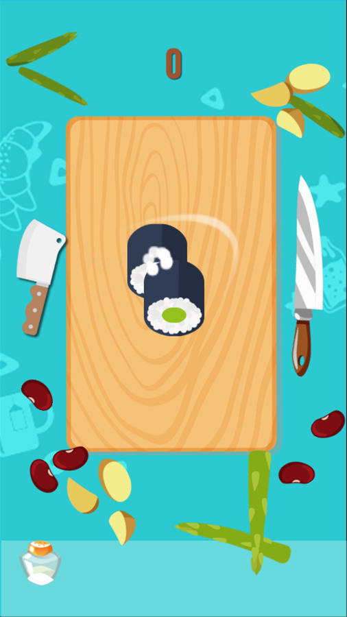 Slash Sushi Game Play Screenshot.