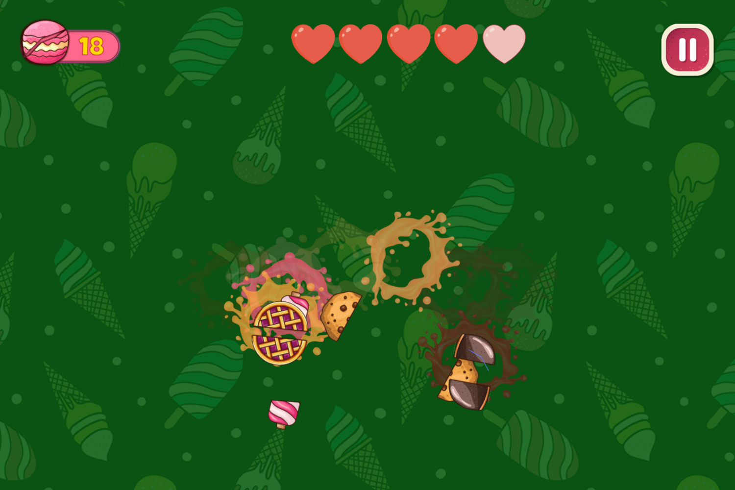 Slice Candy Game Play Screenshot.