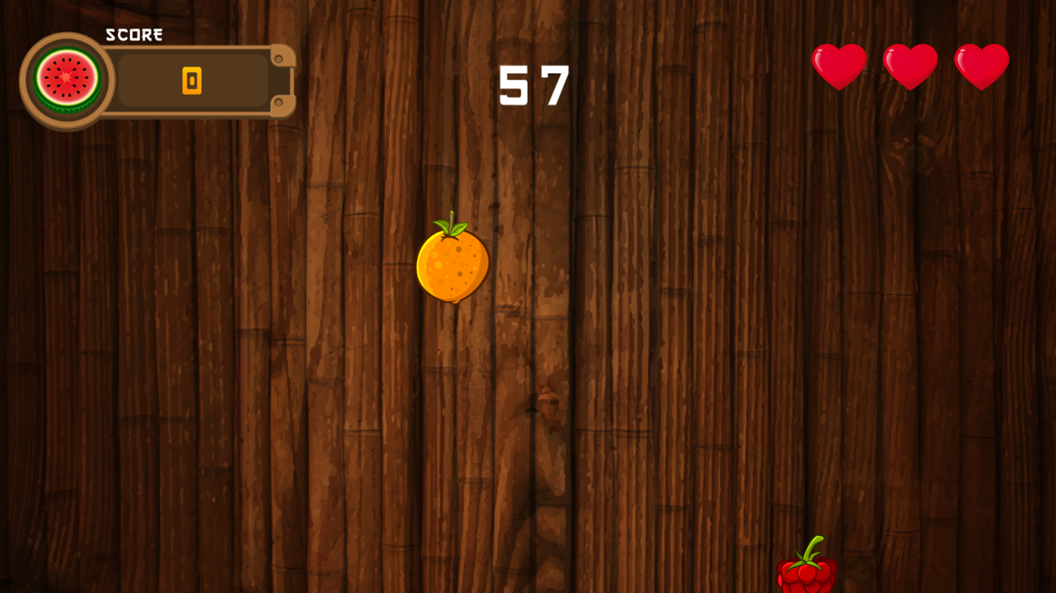 Slice Fruit Game Start Screenshot.