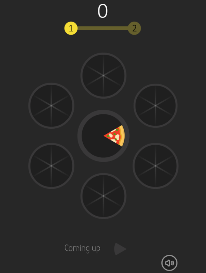 Slices Game Welcome Screenshot.