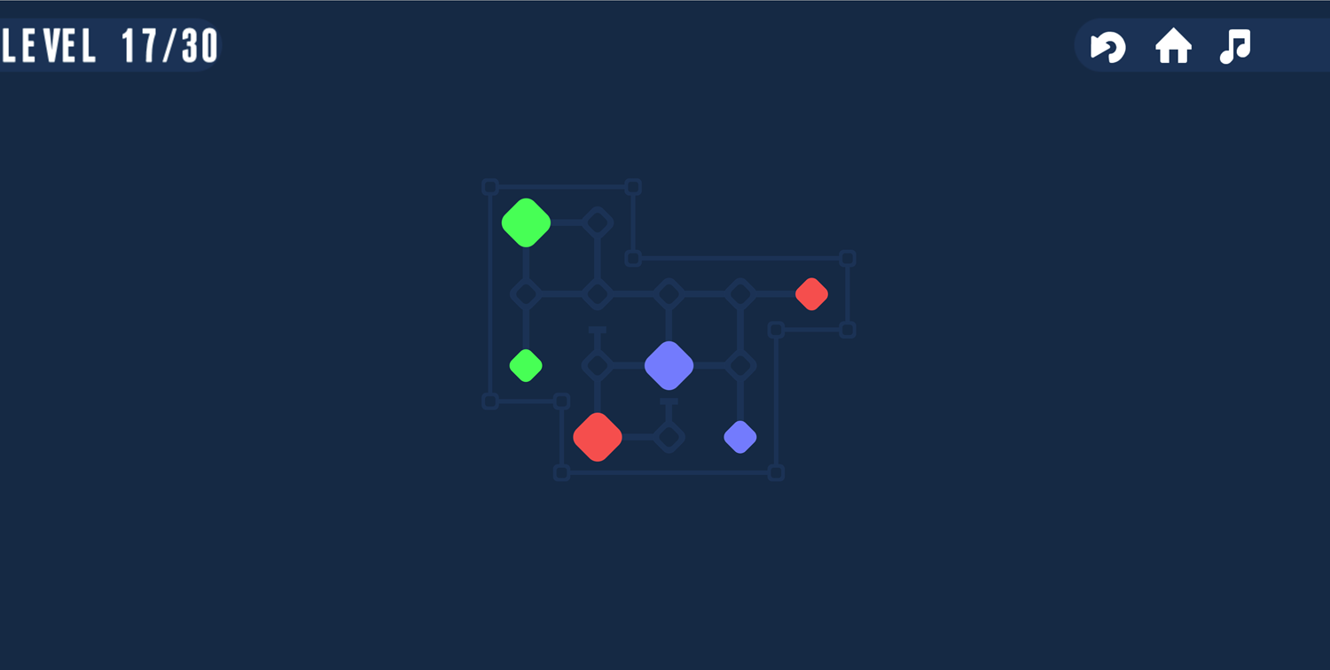 Slide Path Game 3 Colors Screenshot.