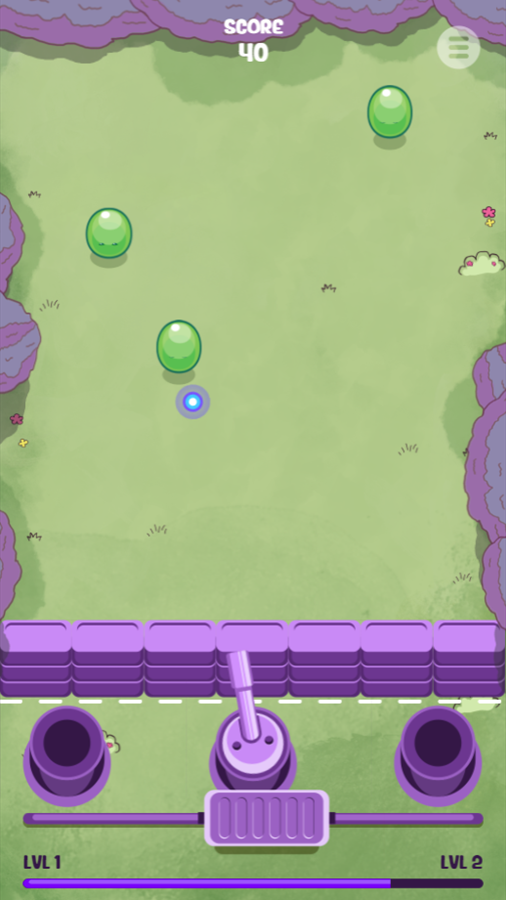 Slime Invader Game Screenshot.
