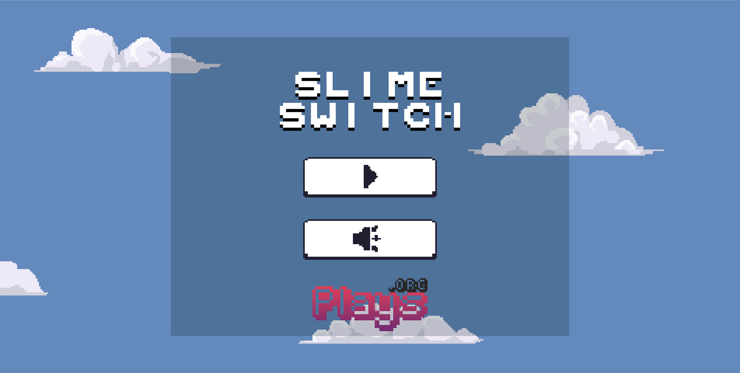 Slime Switch Game Welcome Screen Screenshot.